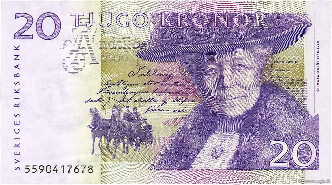 20 Kronor SWEDEN  2005 P.63b VF