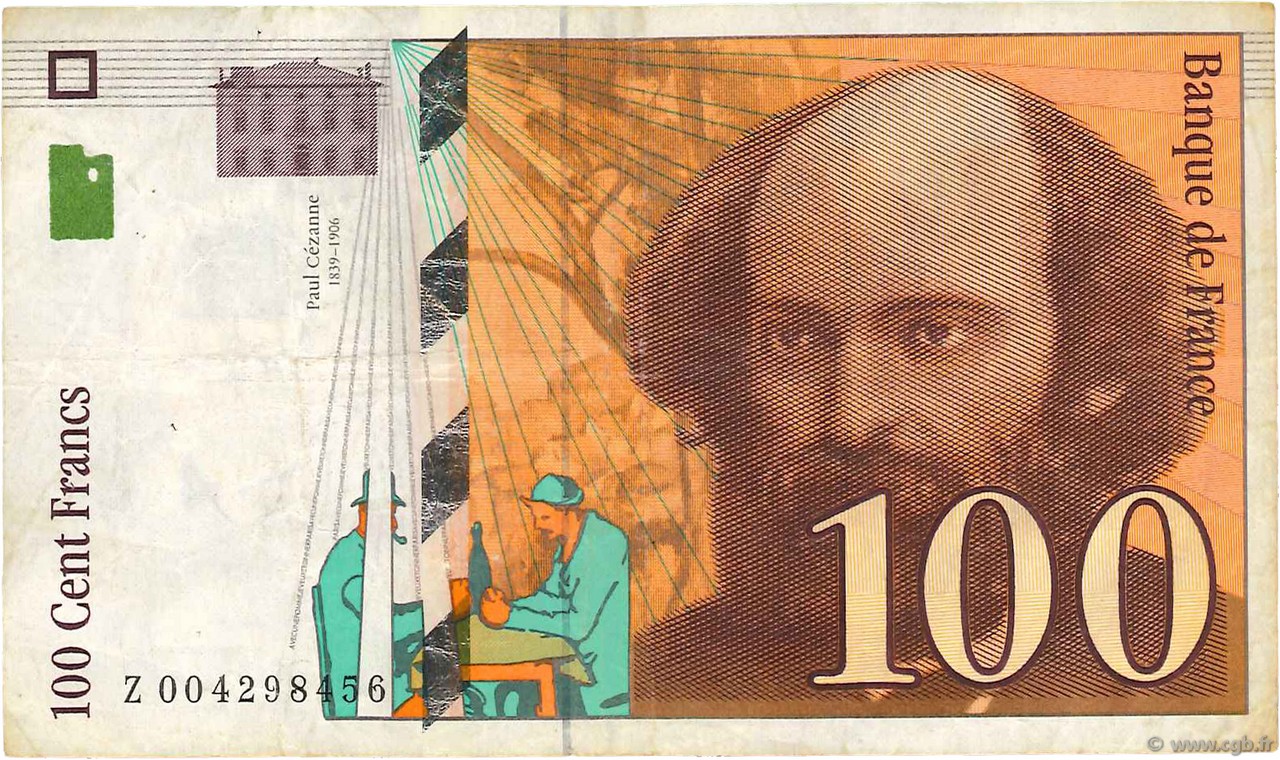 100 Francs CÉZANNE FRANCE  1997 F.74.01 TB