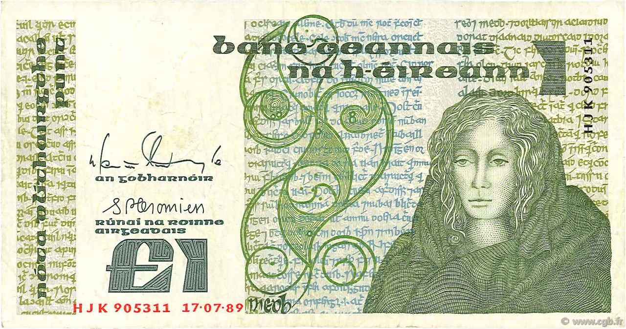 1 Pound IRLAND  1988 P.070d SS