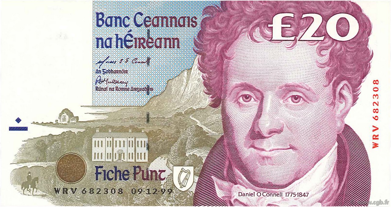 20 Pounds IRELAND REPUBLIC  1999 P.077b UNC