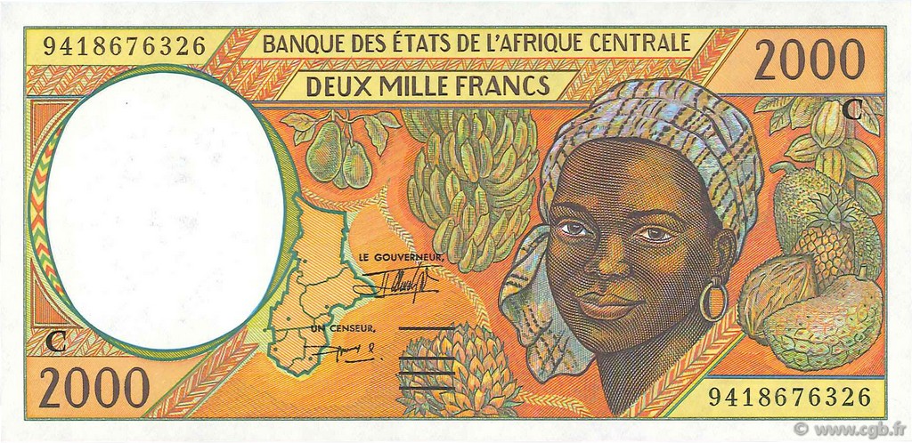 2000 Francs CENTRAL AFRICAN STATES  1994 P.103Cb UNC