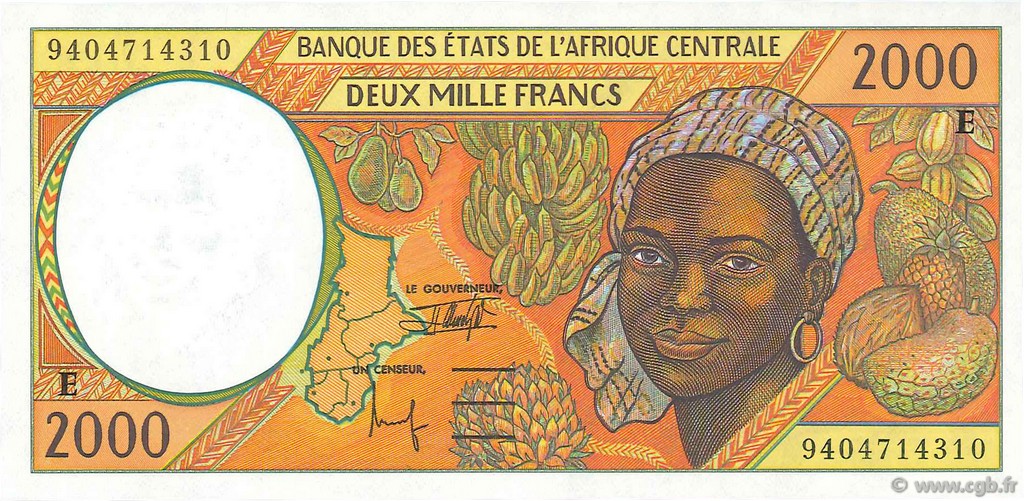 2000 Francs CENTRAL AFRICAN STATES  1994 P.203Eb UNC