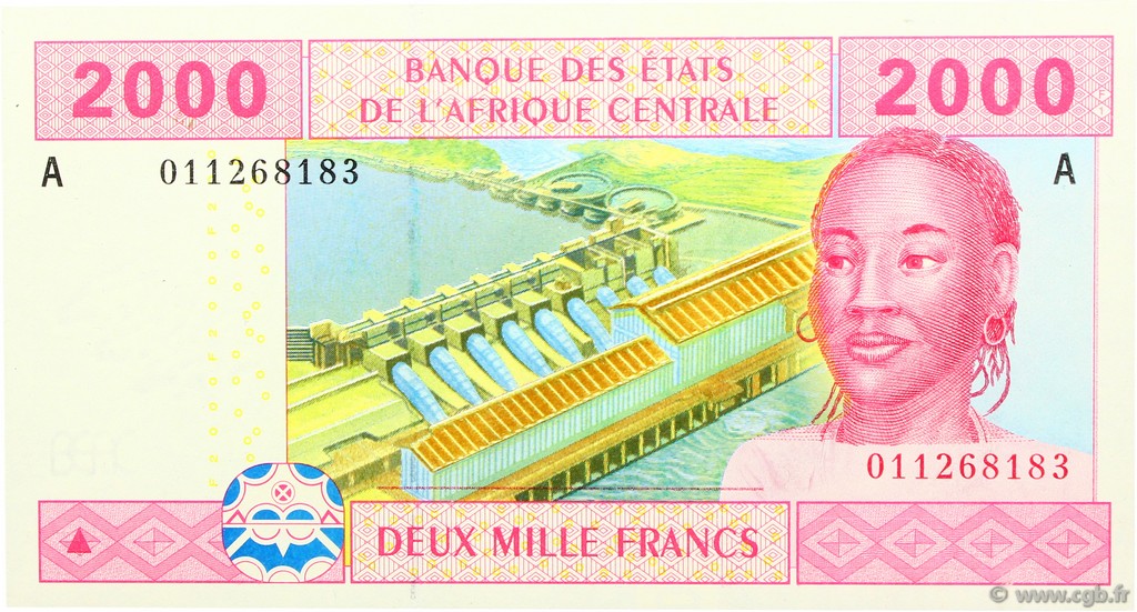 2000 Francs ESTADOS DE ÁFRICA CENTRAL
  2002 P.408A FDC