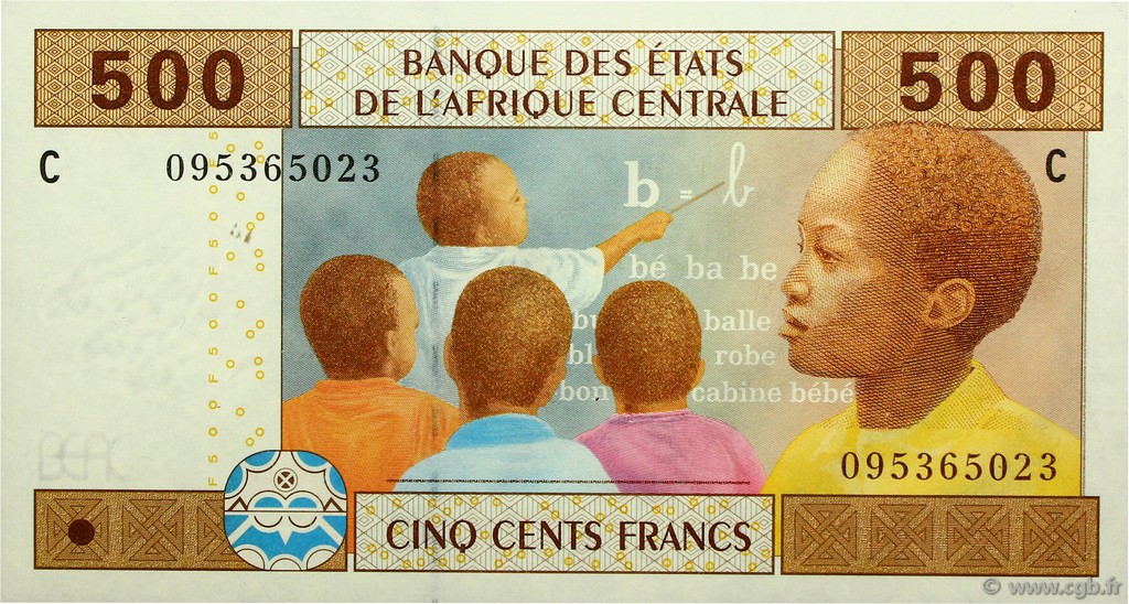 500 Francs ZENTRALAFRIKANISCHE LÄNDER  2002 P.606C ST