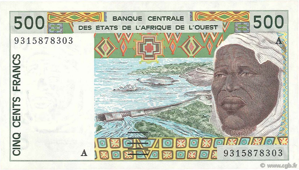 500 Francs ÉTATS DE L AFRIQUE DE L OUEST  1993 P.110Ac NEUF
