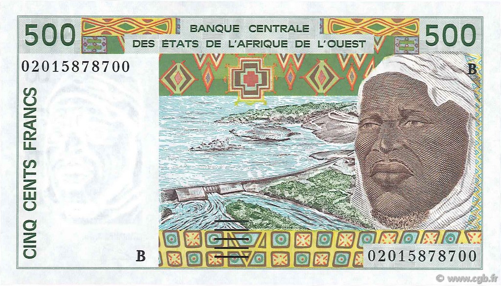 500 Francs WEST AFRIKANISCHE STAATEN  2002 P.210Bn ST