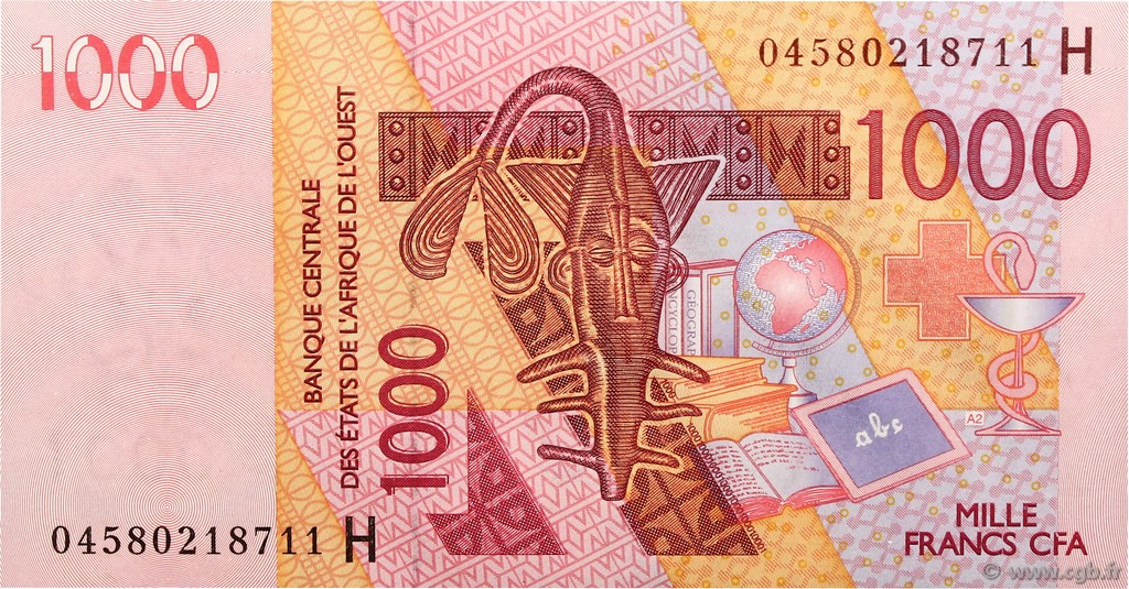 1000 Francs WEST AFRICAN STATES  2004 P.615Hb UNC