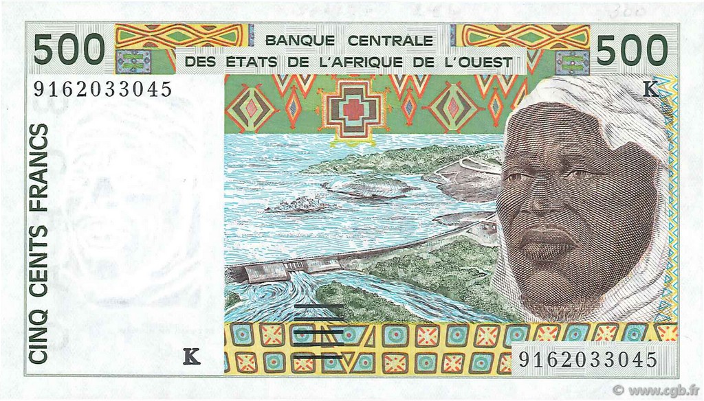 500 Francs ÉTATS DE L AFRIQUE DE L OUEST  1991 P.710Ka pr.NEUF