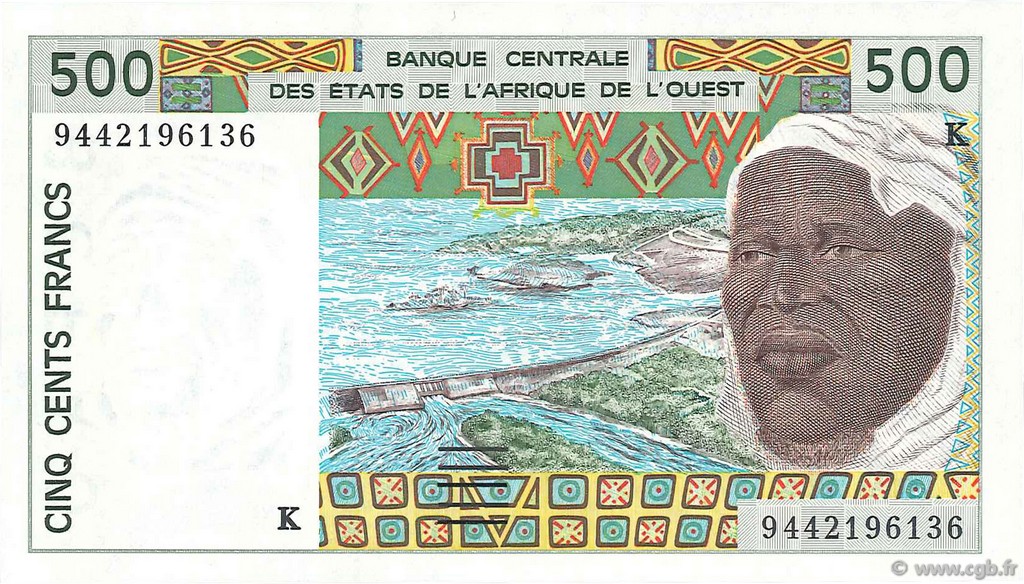500 Francs ESTADOS DEL OESTE AFRICANO  1994 P.710Kd FDC