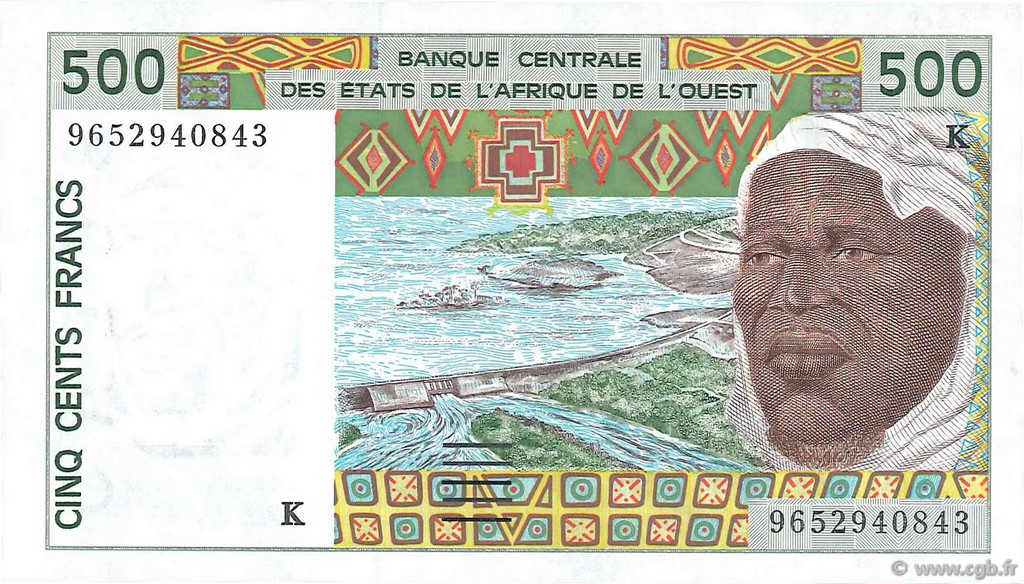 500 Francs WEST AFRICAN STATES  1996 P.710Kf UNC