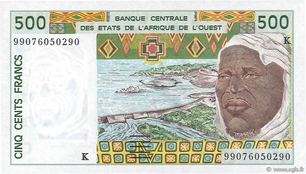 500 Francs ÉTATS DE L AFRIQUE DE L OUEST  1999 P.710Kj pr.NEUF