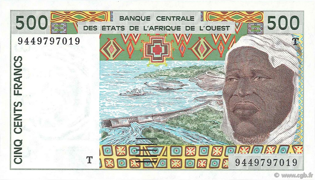 500 Francs WEST AFRIKANISCHE STAATEN  1994 P.810Td ST