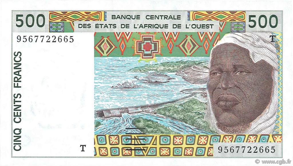500 Francs WEST AFRICAN STATES  1995 P.810Te UNC