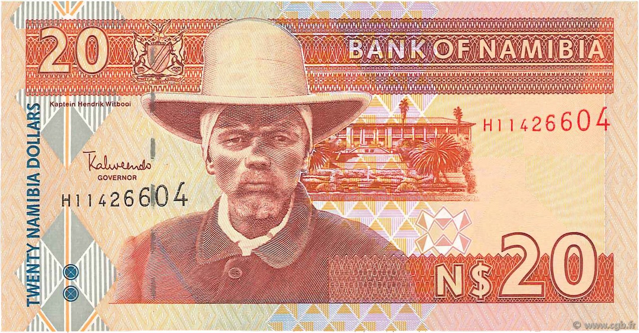 20 Namibia Dollars NAMIBIA  2002 P.06a MBC