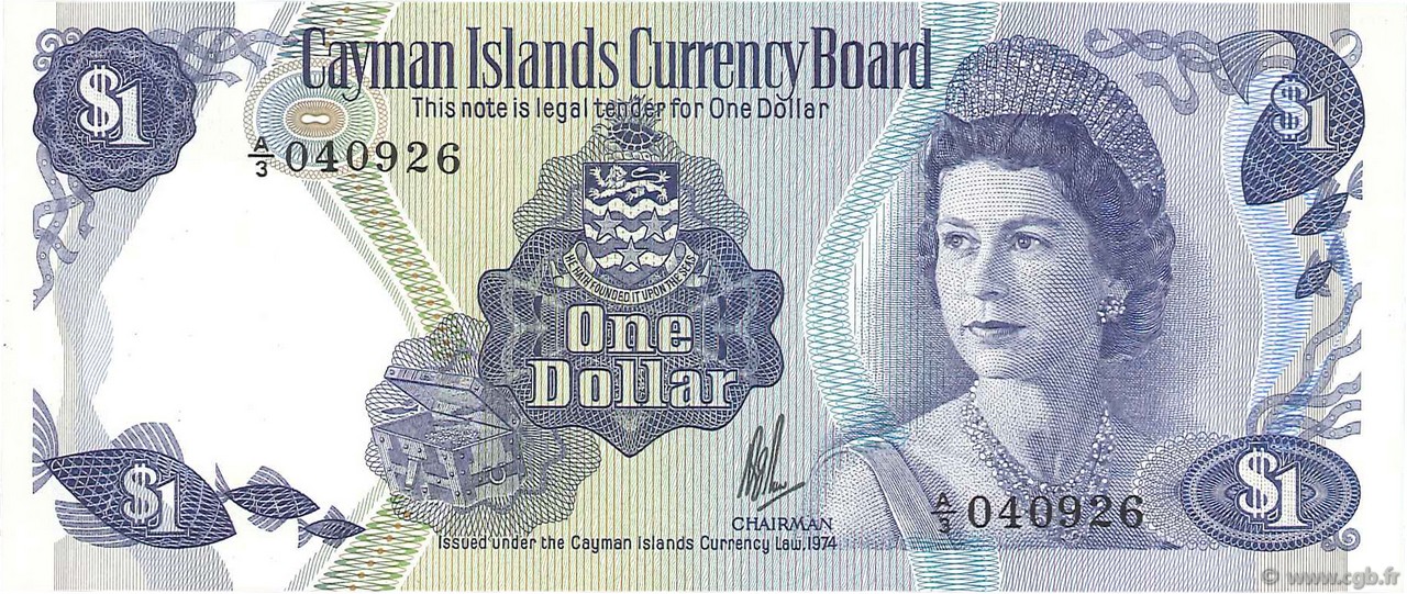 1 Dollar ISLAS CAIMáN  1985 P.05a FDC
