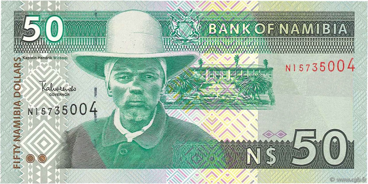50 Namibia Dollars NAMIBIA  2003 P.08a q.FDC