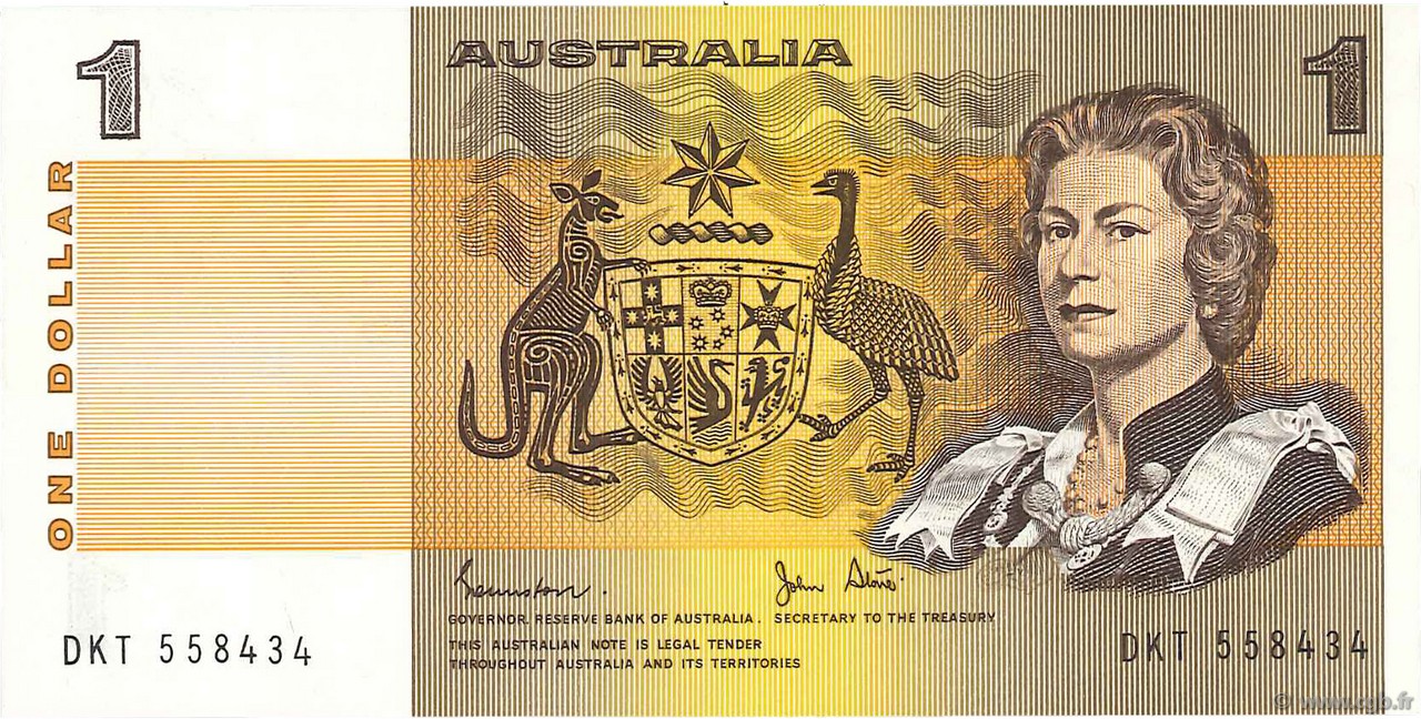 1 Dollar AUSTRALIA  1983 P.42d q.FDC