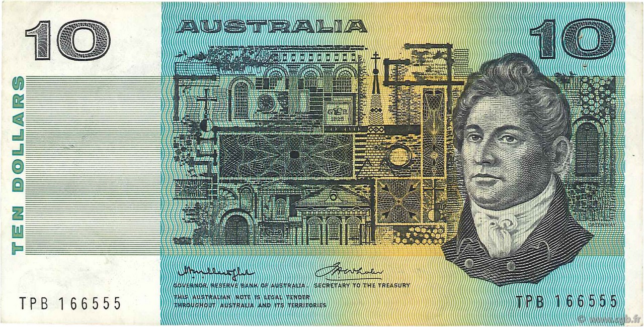 10 Dollars AUSTRALIEN  1976 P.45b fSS