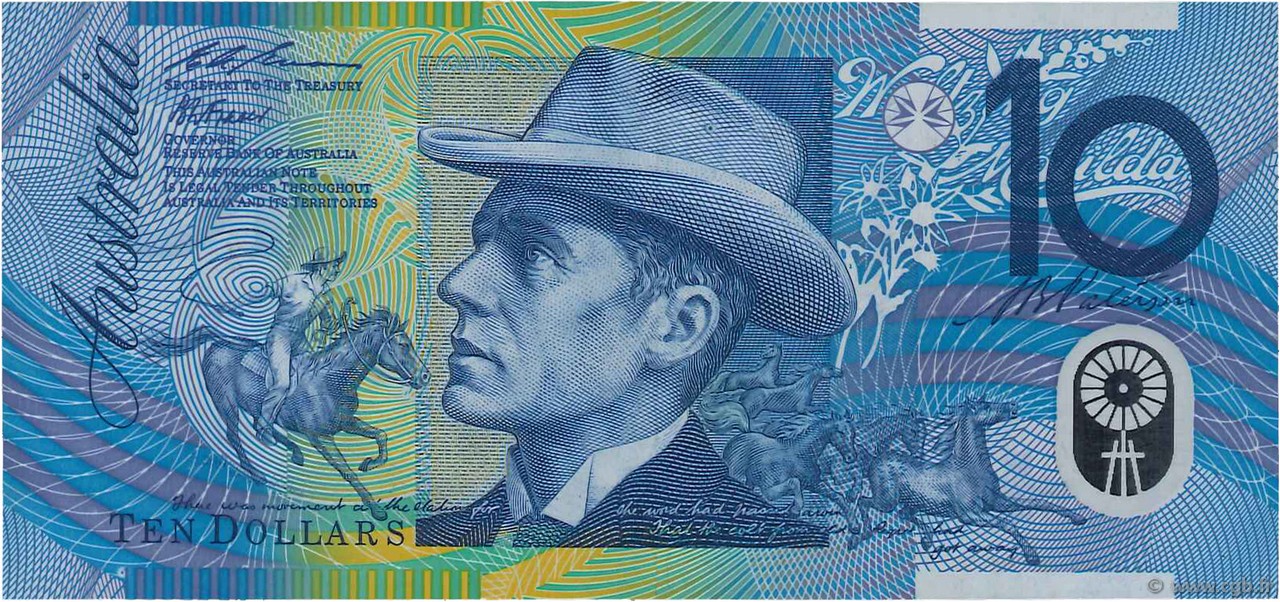 10 Dollars AUSTRALIA  1993 P.52a EBC
