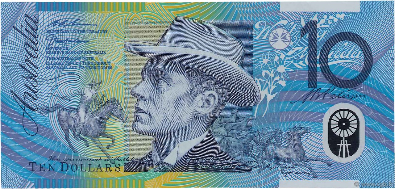 10 Dollars AUSTRALIA  1998 P.52b VF+