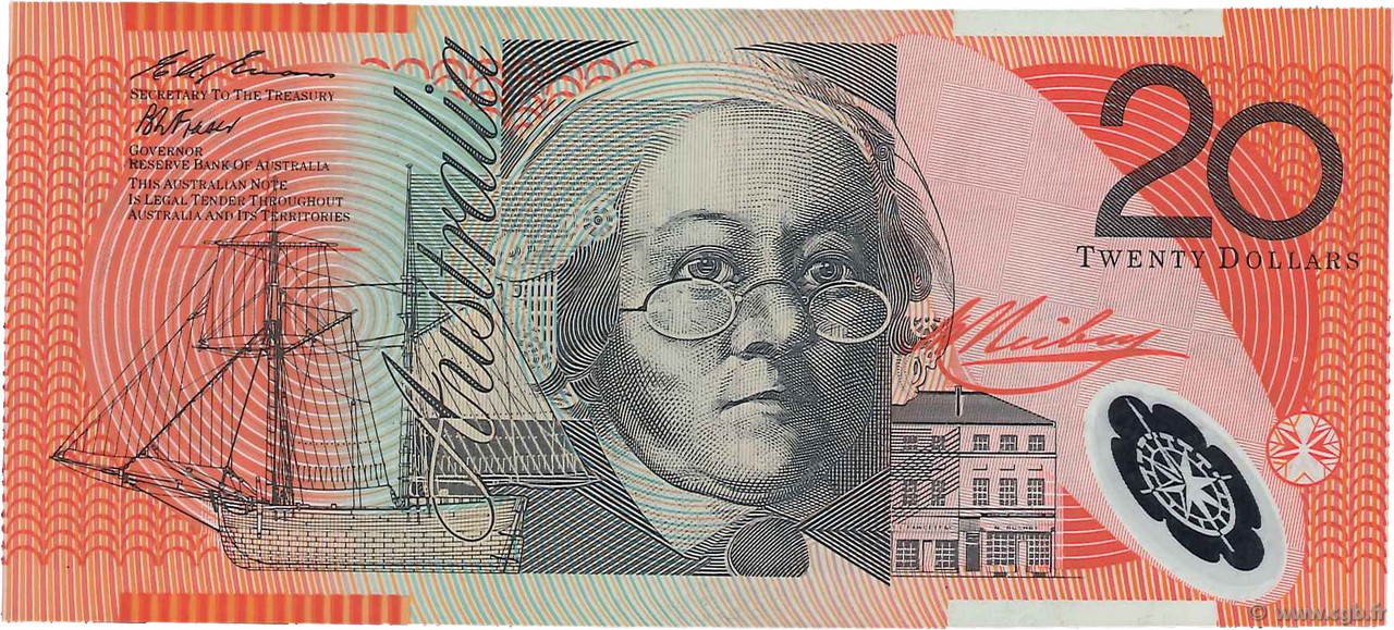20 Dollars AUSTRALIA  1996 P.53a VF