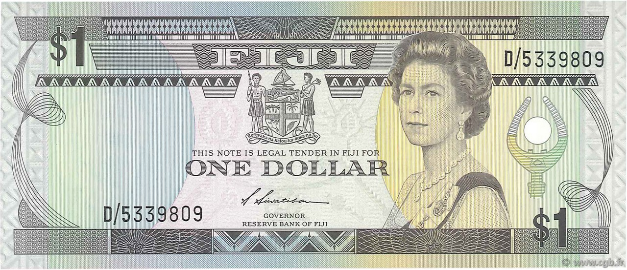 1 Dollar FIDJI  1987 P.086a pr.NEUF