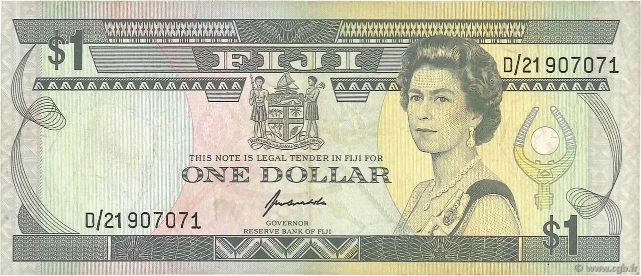 1 Dollar FIDSCHIINSELN  1993 P.089a S