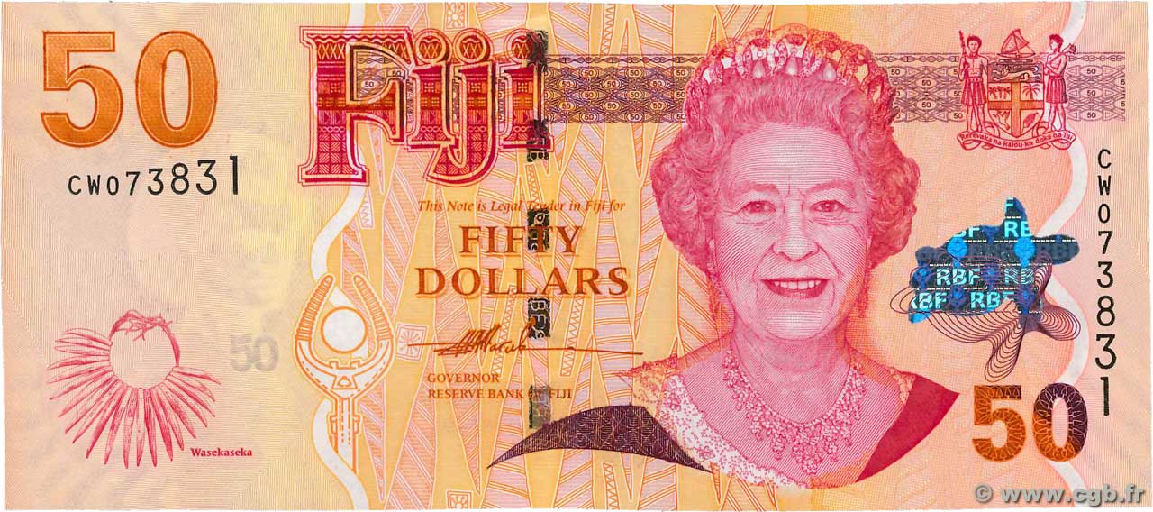 50 Dollars FIDJI  2007 P.113a NEUF