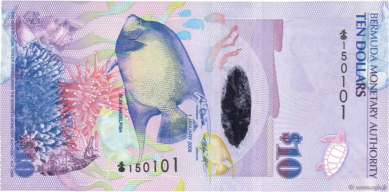 10 Dollars BERMUDAS  2009 P.59a FDC
