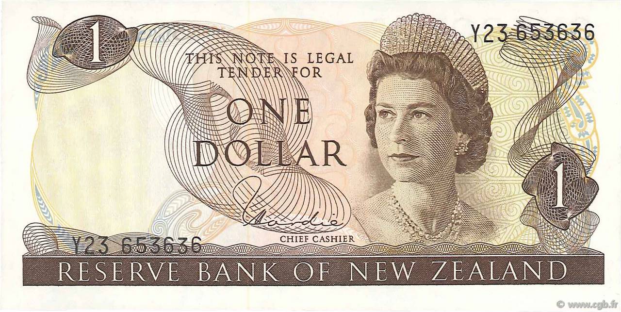 1 Dollar NUEVA ZELANDA
  1977 P.163d SC