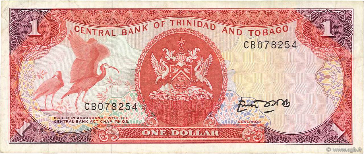 1 Dollar TRINIDAD UND TOBAGO  1985 P.36a SS