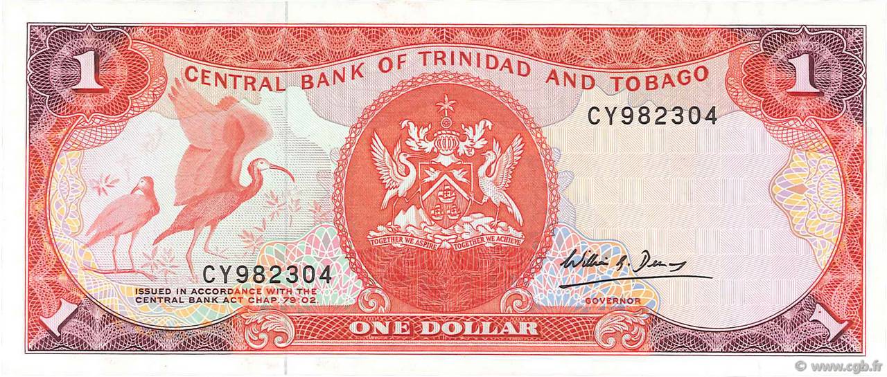 1 Dollar TRINIDAD UND TOBAGO  1985 P.36b fST+