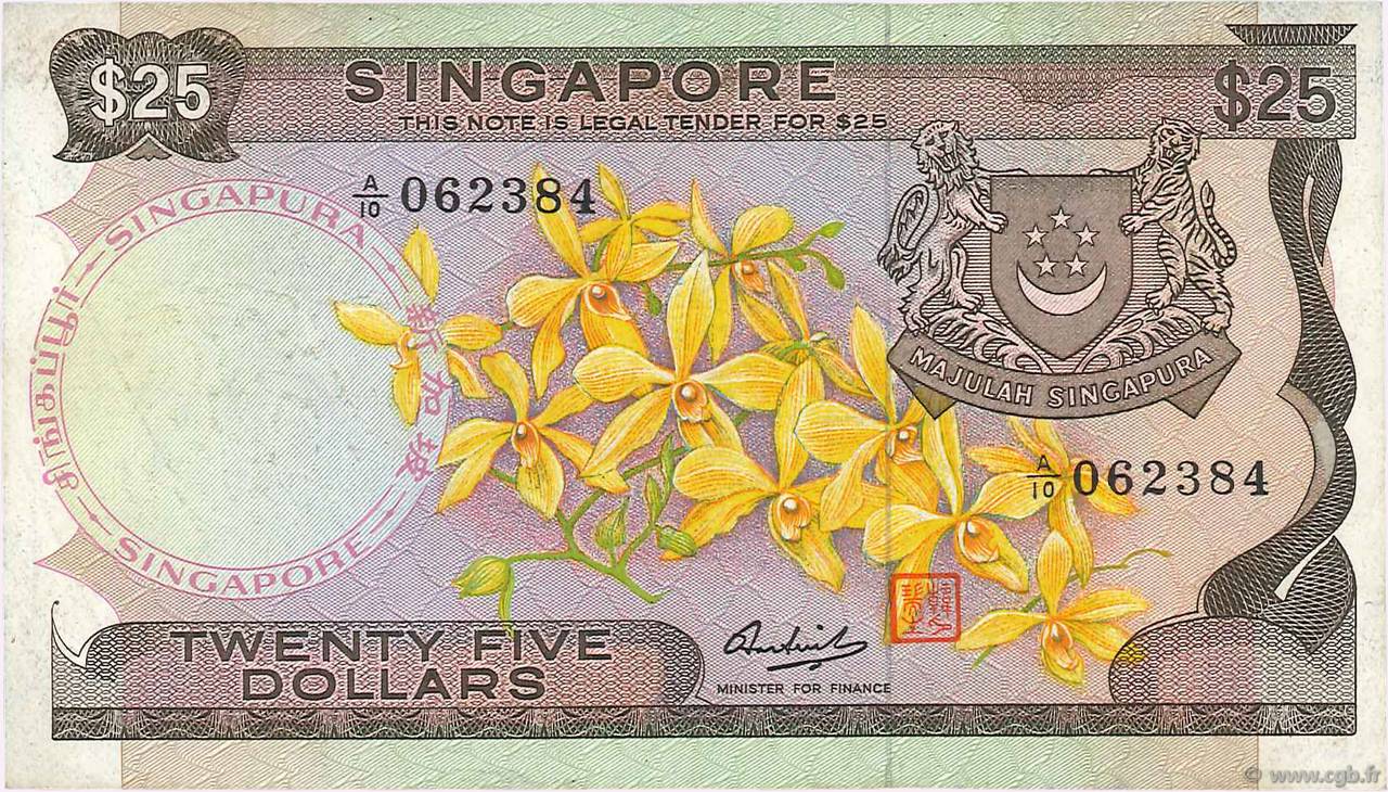 25 Dollars SINGAPOUR  1972 P.04 pr.TTB