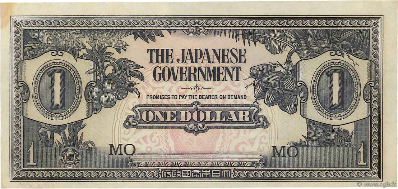 1 Dollar MALAYA  1942 P.M05c VF