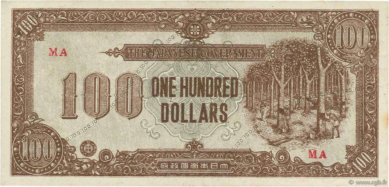 100 Dollars MALAYA  1945 P.M09 SC