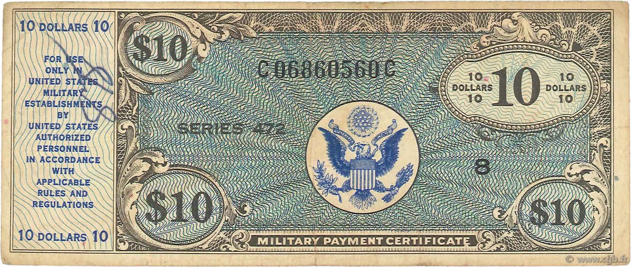 10 Dollars ÉTATS-UNIS D AMÉRIQUE  1948 P.M021a TB
