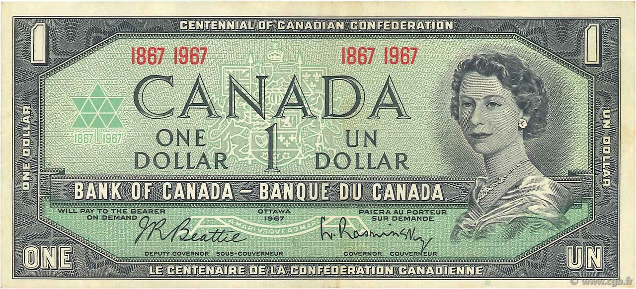1 Dollar CANADA  1967 P.084a BB