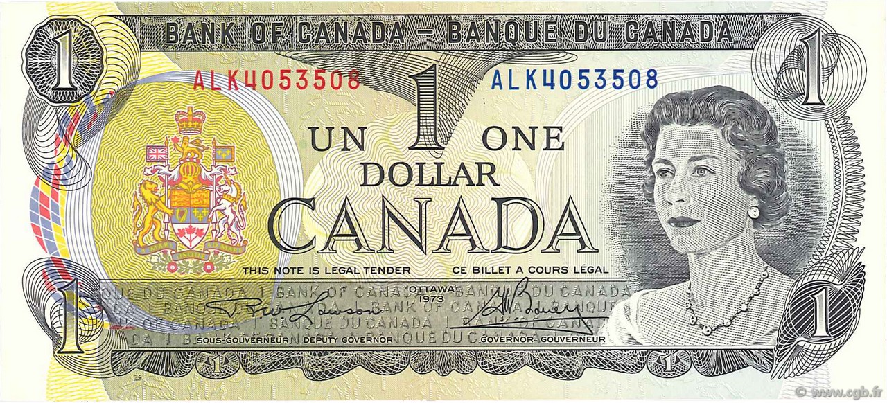 1 Dollar KANADA  1973 P.085b fST