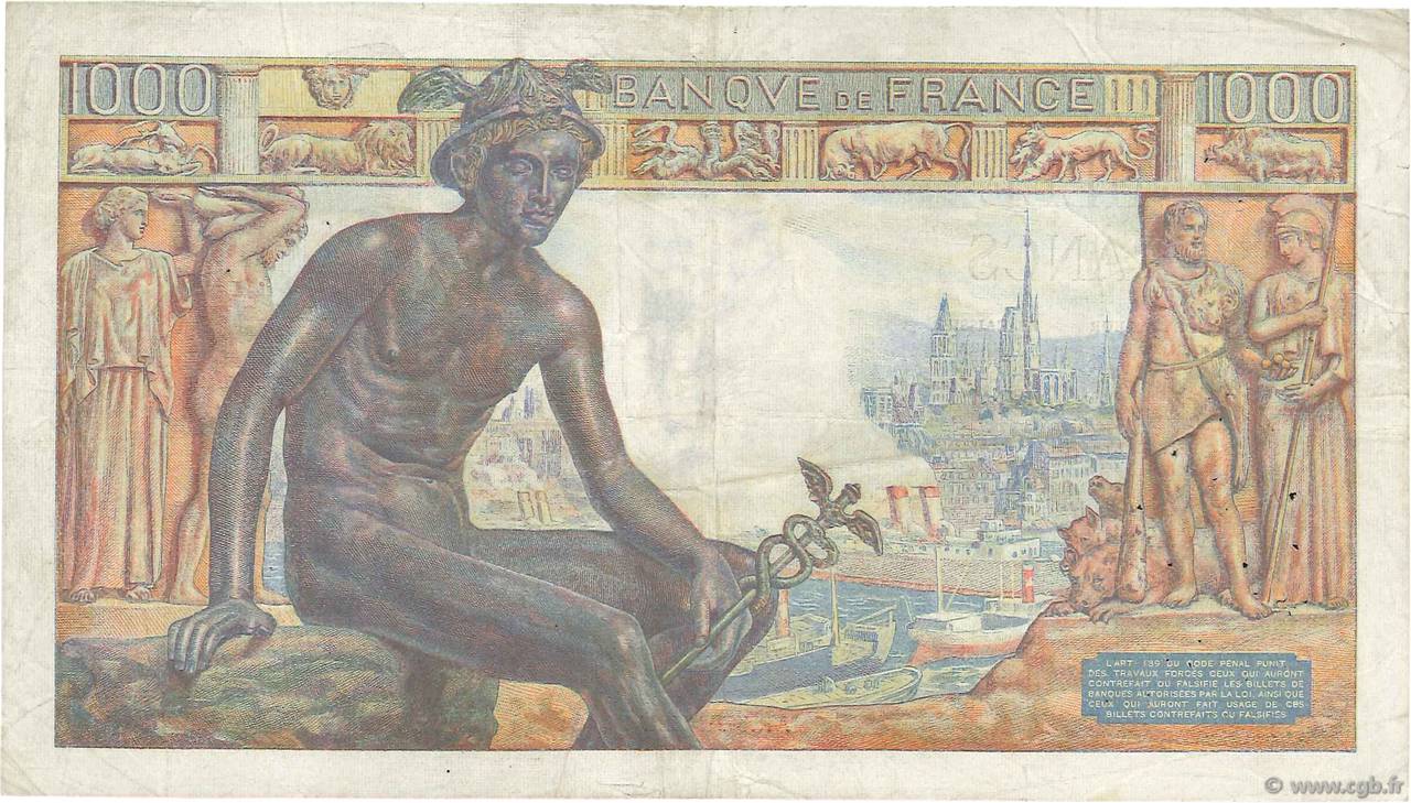 Liasse De 32 Billets 1000 Francs Déméter 1943 - Neuf Suivant SPL - Collection