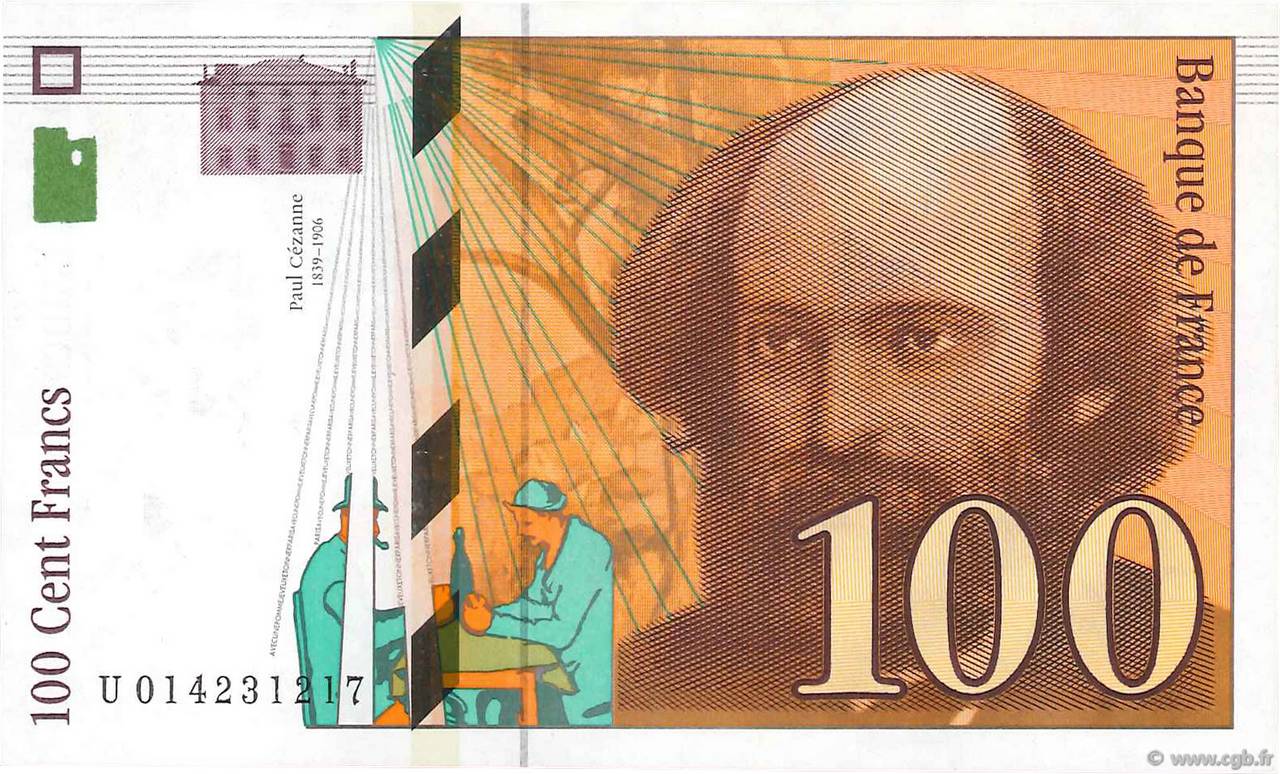 100 Francs CÉZANNE FRANCIA  1997 F.74.01 EBC+