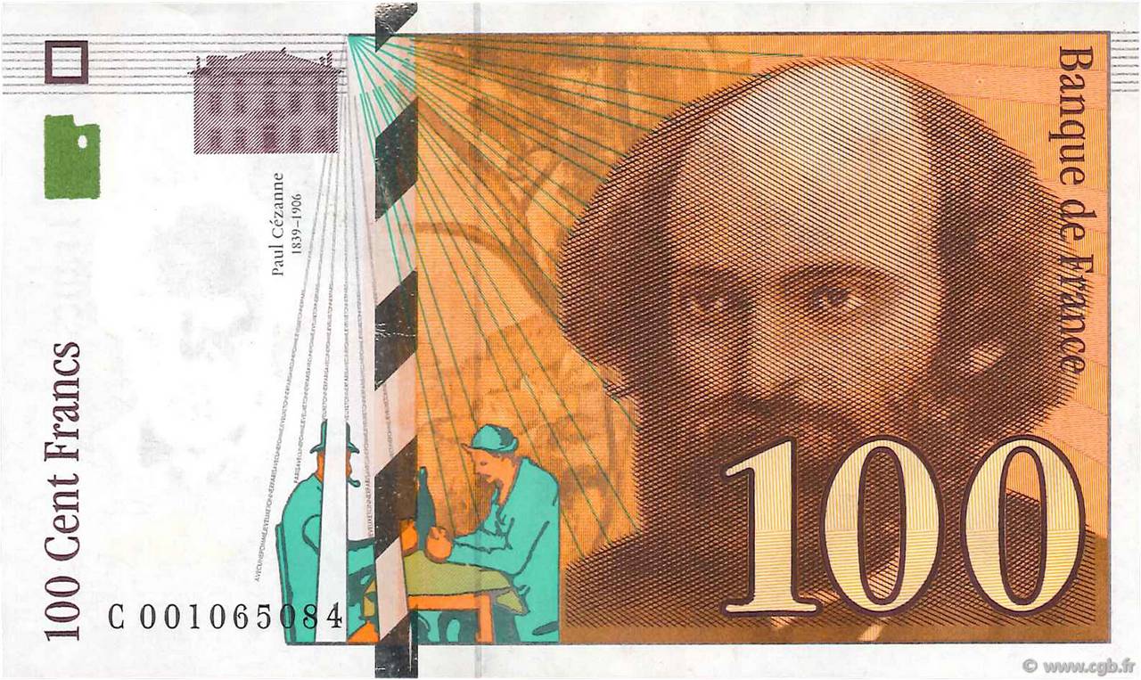 100 Francs CÉZANNE FRANCE  1997 F.74.01 TTB+