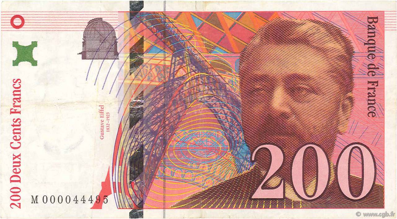 200 Francs EIFFEL FRANCIA  1995 F.75.01 BC
