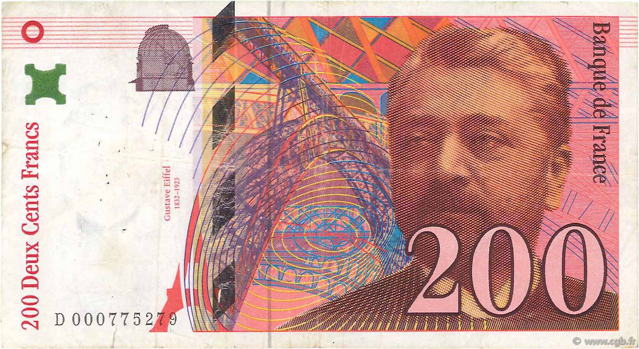 200 Francs EIFFEL FRANKREICH  1995 F.75.01 S