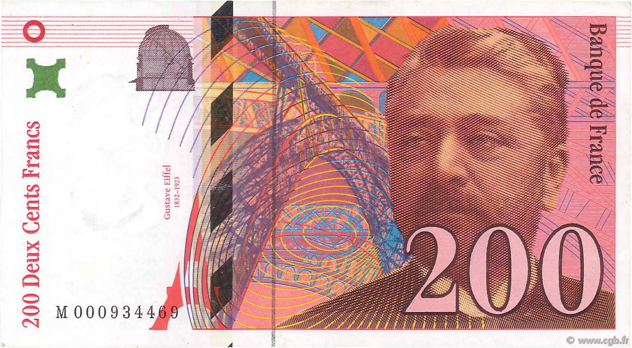 200 Francs EIFFEL FRANCE  1995 F.75.01 TTB+