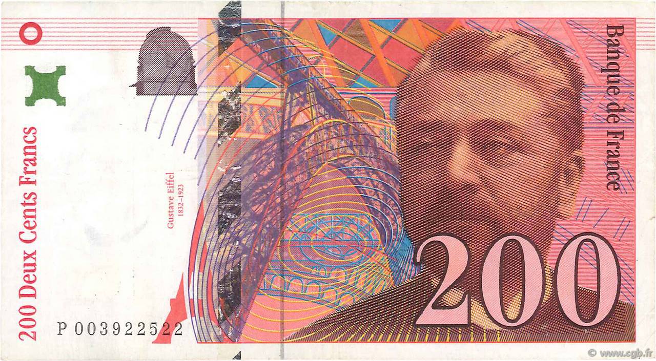 200 Francs EIFFEL FRANCIA  1995 F.75.01 BB