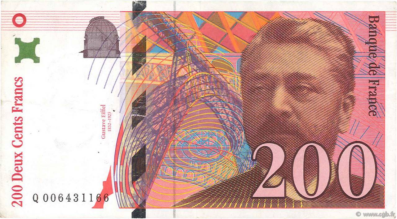 200 Francs EIFFEL FRANCIA  1996 F.75.02 BB