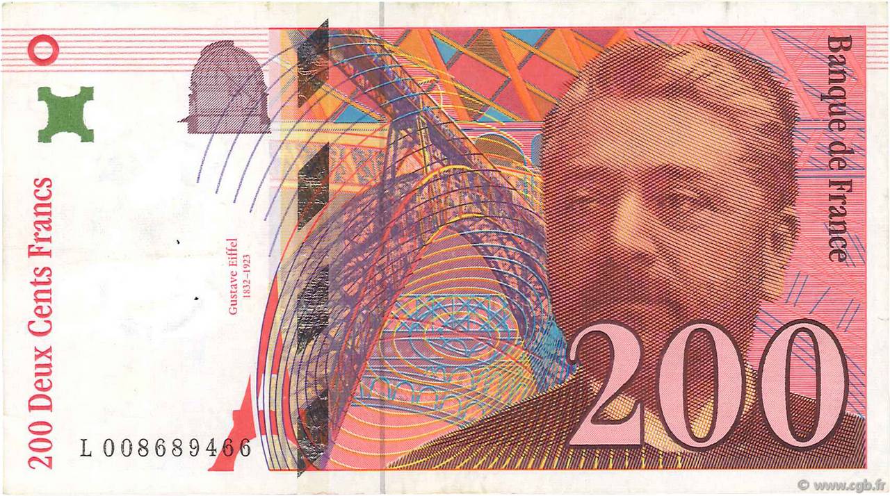 200 Francs EIFFEL FRANCIA  1996 F.75.02 MBC