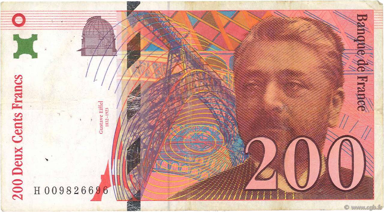 200 Francs EIFFEL FRANCIA  1996 F.75.02 MB