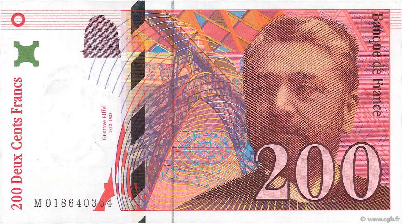 200 Francs EIFFEL FRANCIA  1996 F.75.02 EBC