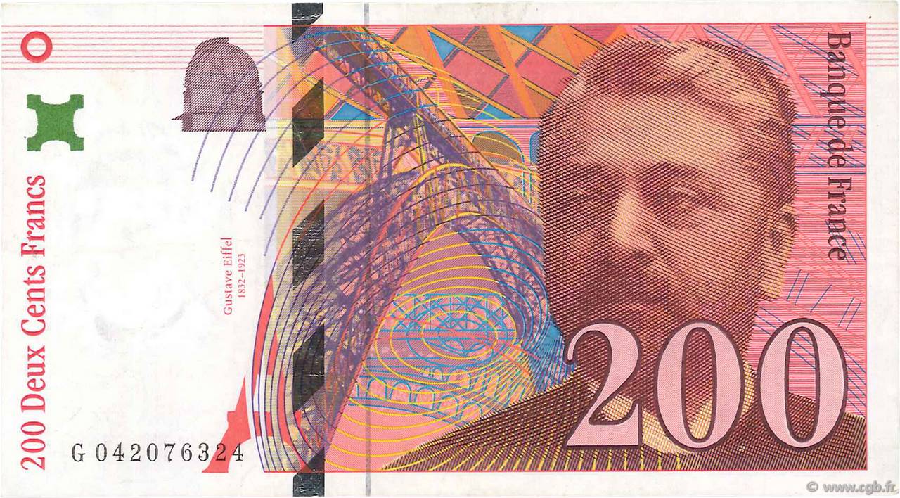 200 Francs EIFFEL FRANKREICH  1996 F.75.03a SS
